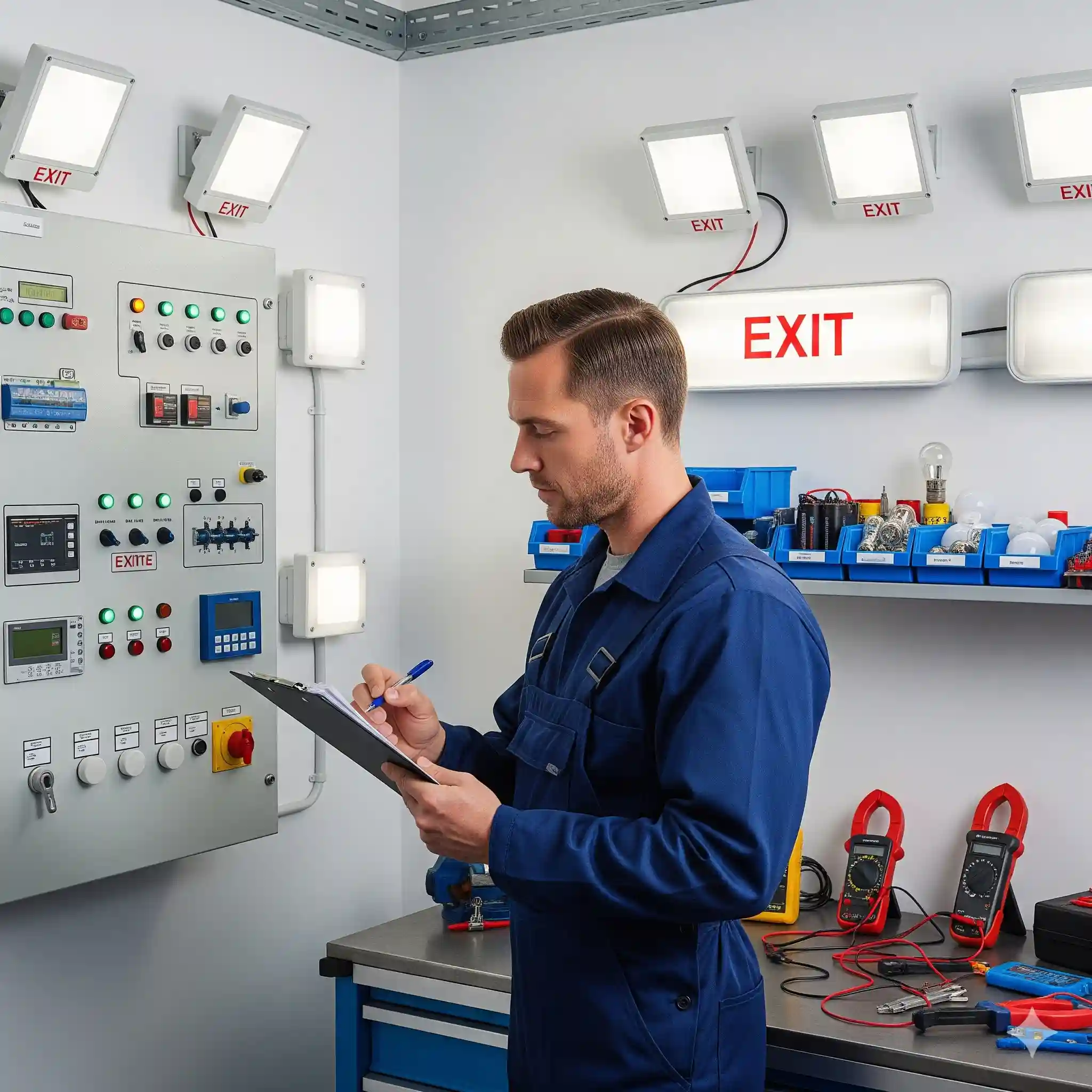 Emergency Light Testing Process